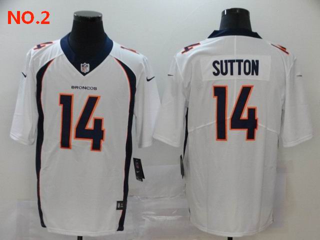 Men's Denver Broncos #14 Courtland Sutton Jersey NO.2 ;